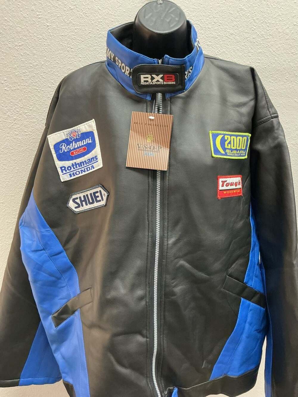 Tommy Sports 2000 Racing Faux Leather Jacket
